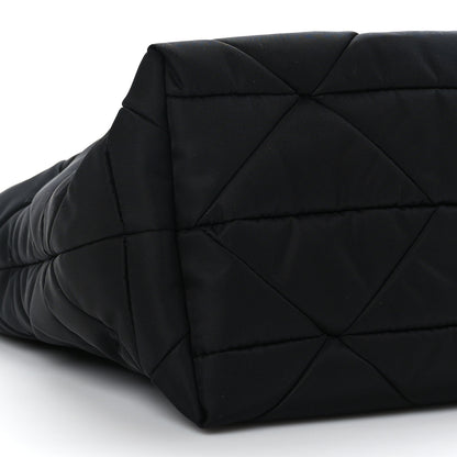 Prada Re-Nylon Nappa Triangle Quilted Padded Double Handled Zip Pocket Tote Black 7 of 8
