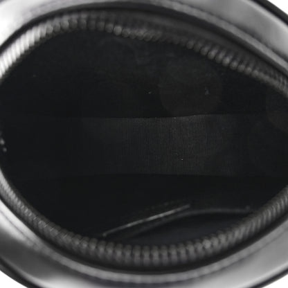 Saint Laurent Calfskin Matelasse Chevron Round Vinyle Camera Bag Black 5 of 9