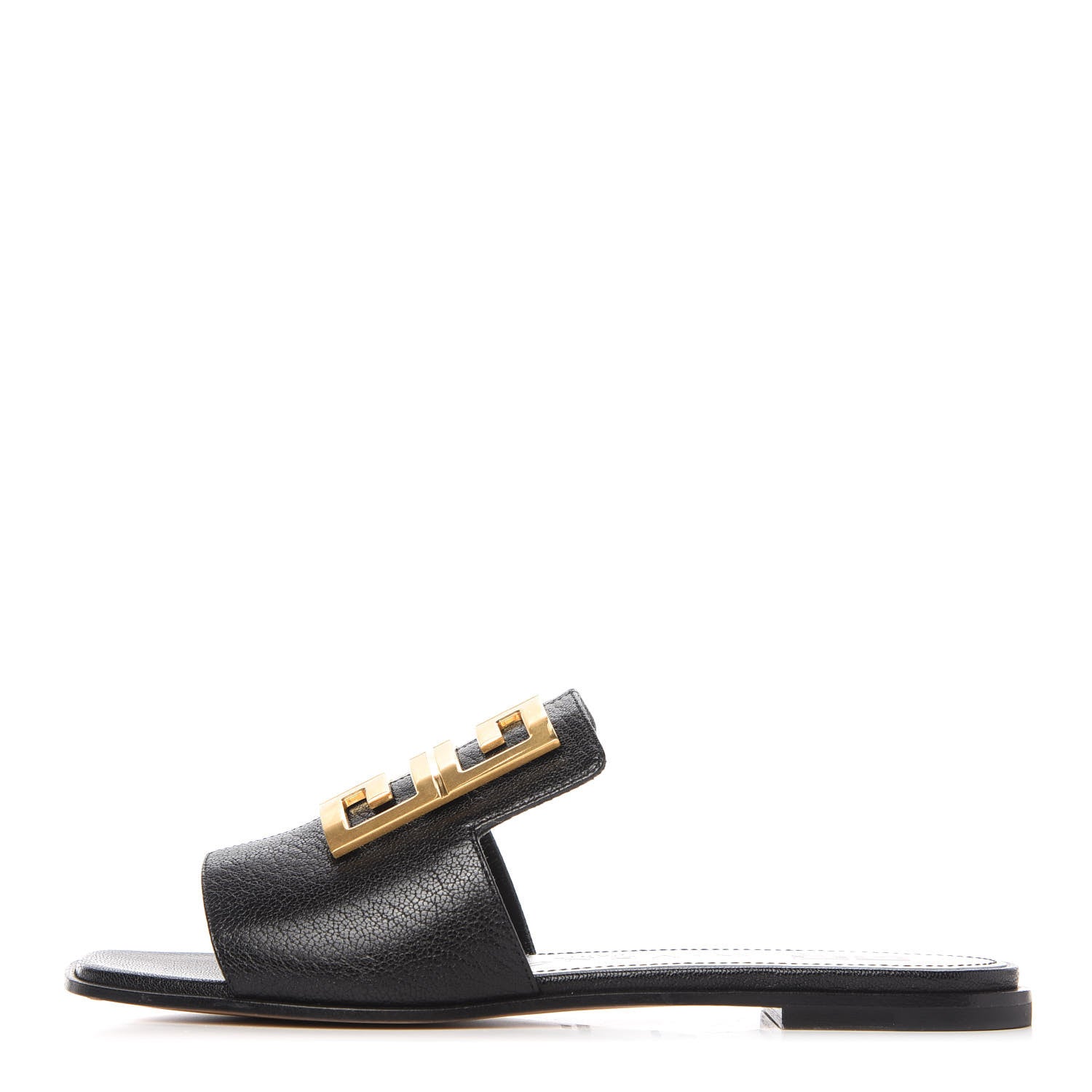 Givenchy Goatskin 4G Flat Sandals 35 Black 1 of 9