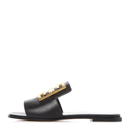Givenchy Goatskin 4G Flat Sandals 35 Black 1 of 9
