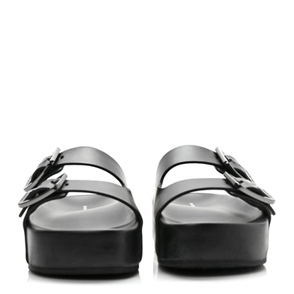 Balenciaga Smooth Nappa Mallorca Platform 50mm Slide Sandals 40 Black 2 of 7
