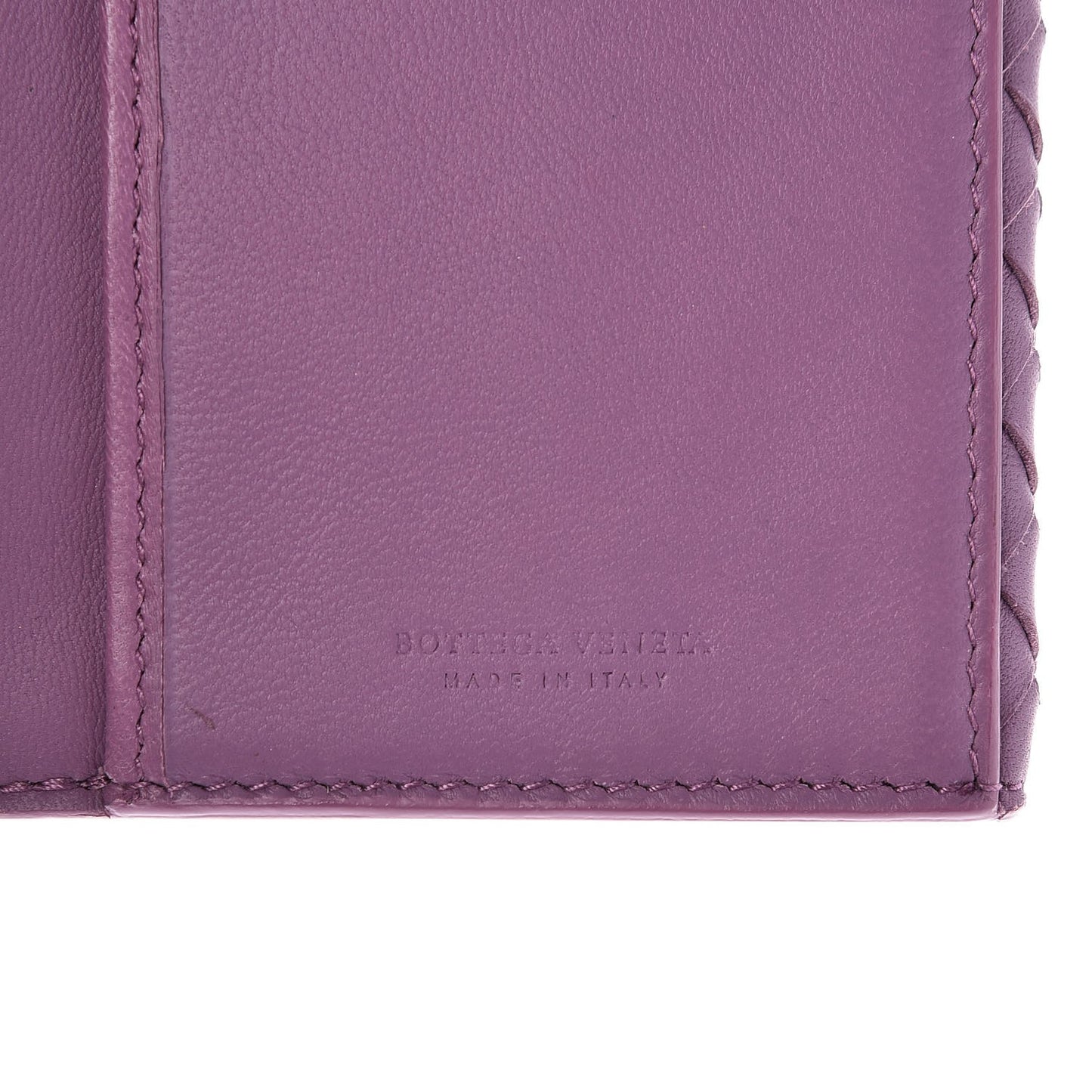 Nappa Intrecciato Continental Wallet Lilac