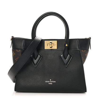 Louis Vuitton Calfskin Monogram On My Side PM Black 1 of 9
