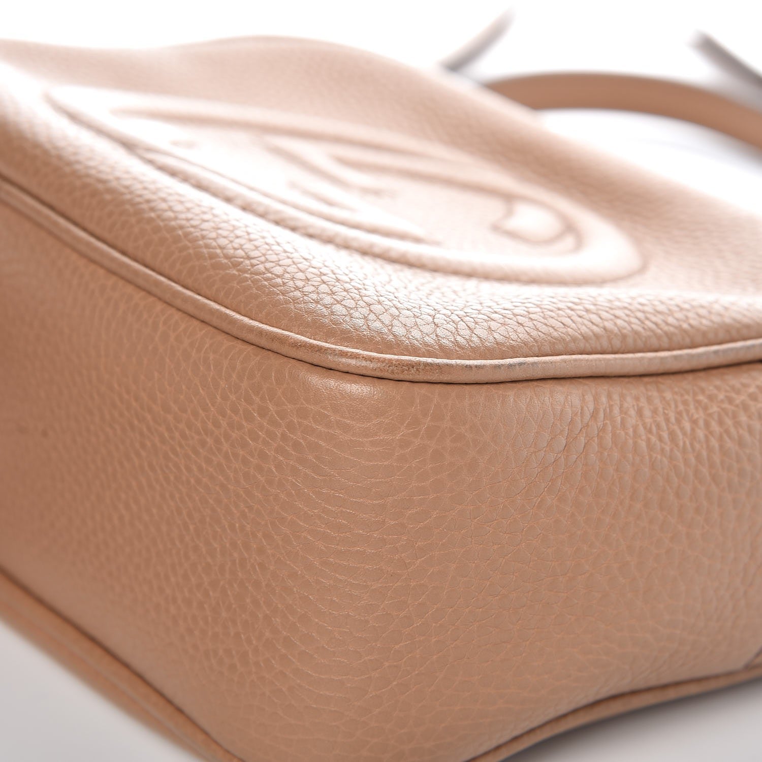 Gucci Pebbled Calfskin Small Soho Disco Bag Camelia 13 of 13