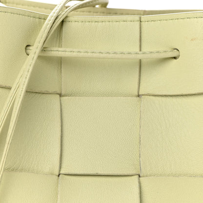 Bottega Veneta Nappa Maxi Intrecciato Cassette Bucket Bag Lemon Washed 6 of 8
