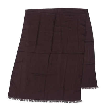 Gucci Wool Silk GG Monogram GGNat Plus Scarf Coffee 2 of 3