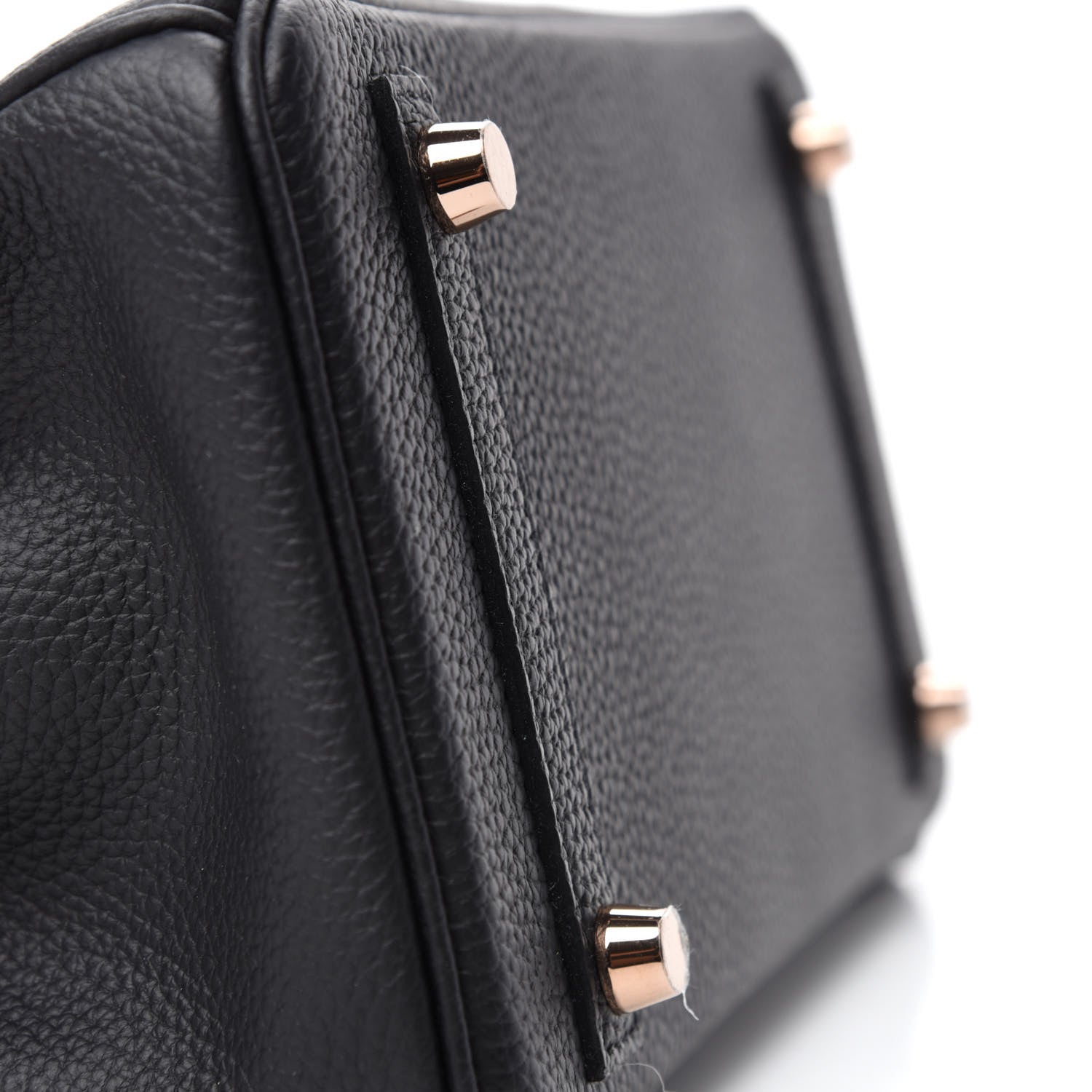 Hermes Togo Shiny Niloticus Crocodile Birkin Touch 25 Black 9 of 36
