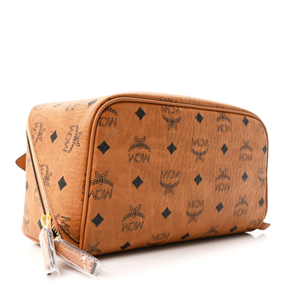 MCM Visetos Medium Ottomar Toiletry Bag Cognac 4 of 10