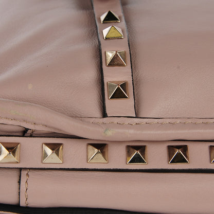 Valentino Garavani Vitello Rockstud Shopper Tote Poudre 9 of 9