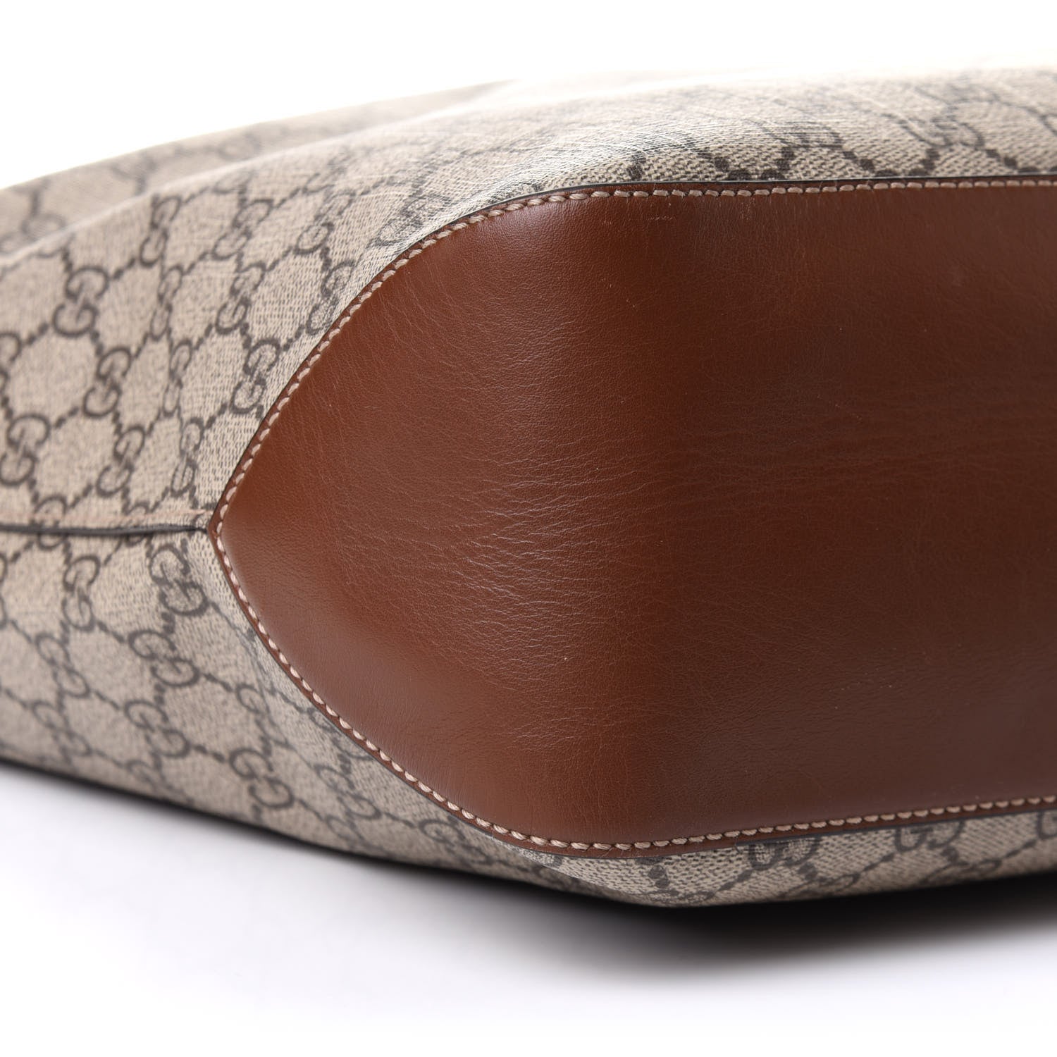 Gucci GG Supreme Monogram Large Linea A Hobo Light Brown 5 of 12