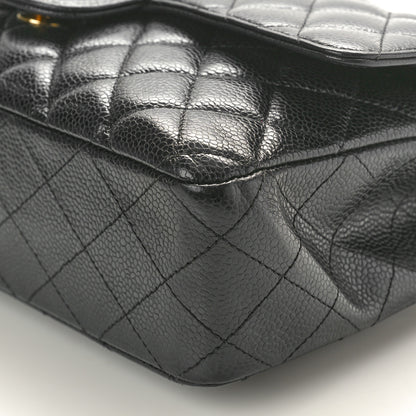 Chanel Caviar Quilted Medium Double Flap Black 10 of 11