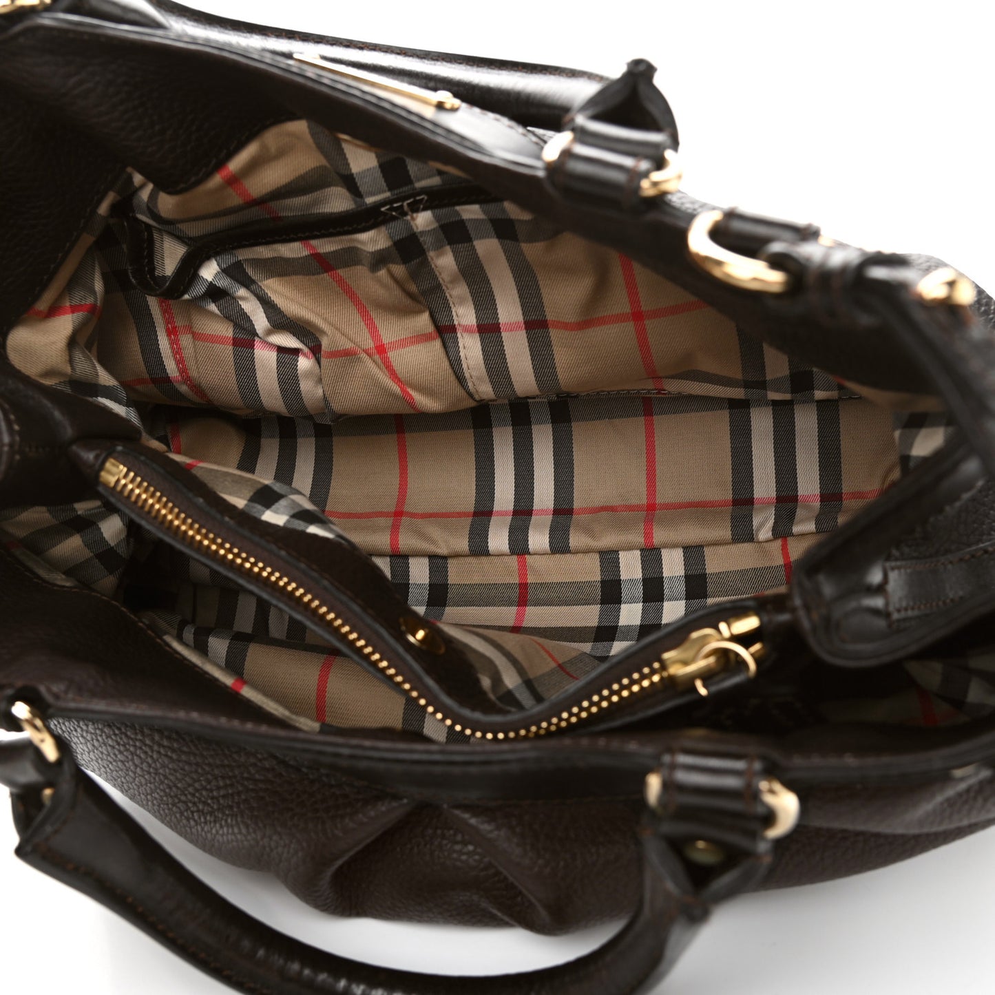 Bridle Calfskin Hepburn Satchel Brown