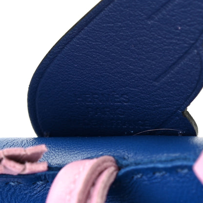 Hermes Milo Lambskin Grigri Rodeo Pegase Horse Bag Charm PM Bleu France Mauve Sylvestre Bleu Saphir 4 of 5