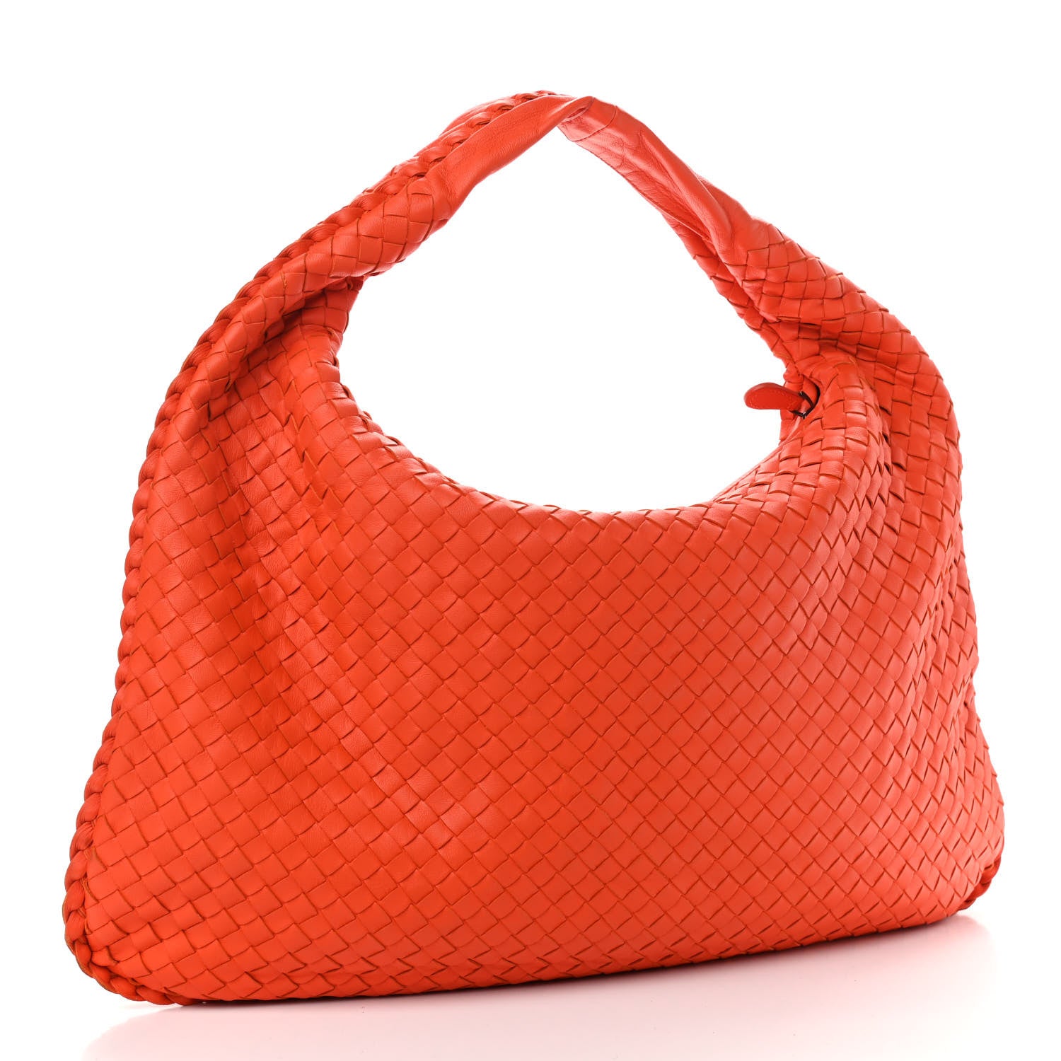 Bottega Veneta Nappa Intrecciato Large Veneta Hobo Tangerine 3 of 9