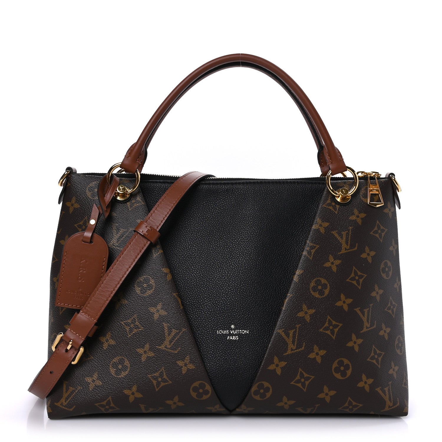 Louis Vuitton Monogram V Tote MM Black 1 of 9