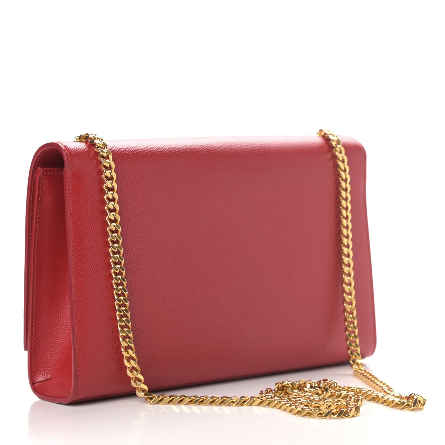 Grain De Poudre Medium Monogram Kate Satchel Red