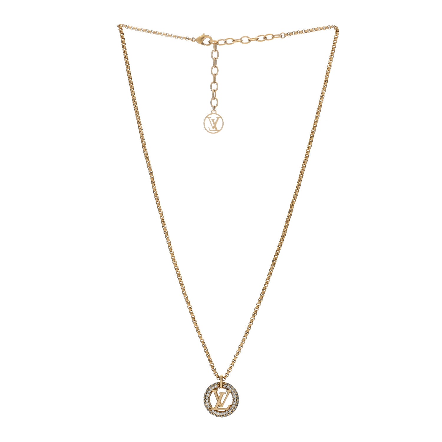 Louis Vuitton Metal Crystal Louise By Night Necklace 2 of 5