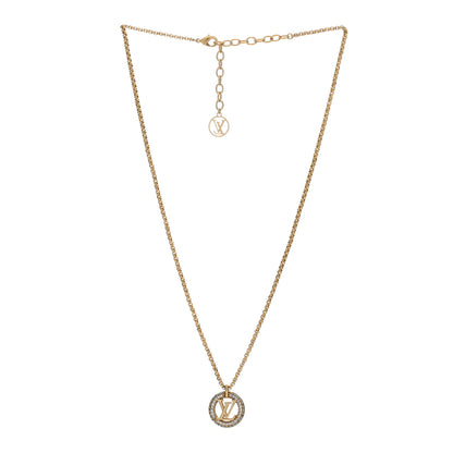 Louis Vuitton Metal Crystal Louise By Night Necklace 2 of 5