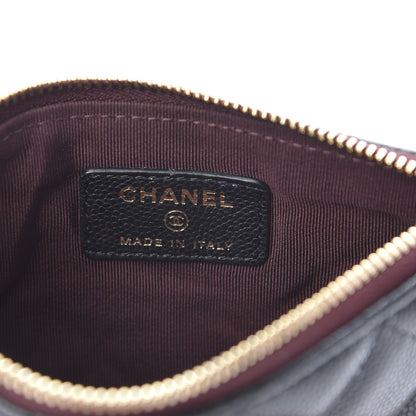 Chanel Caviar Quilted Small Cosmetic Case Black 6 of 8