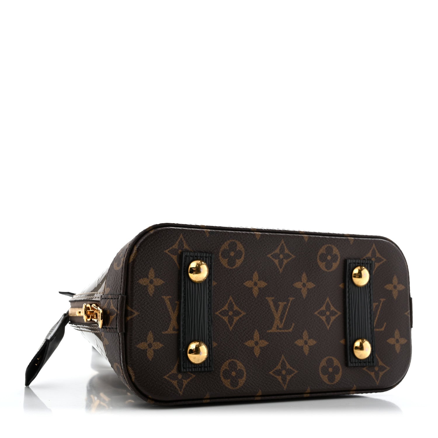 Louis Vuitton Vernis Epi Monogram Alma BB Champagne Metallise 4 of 13
