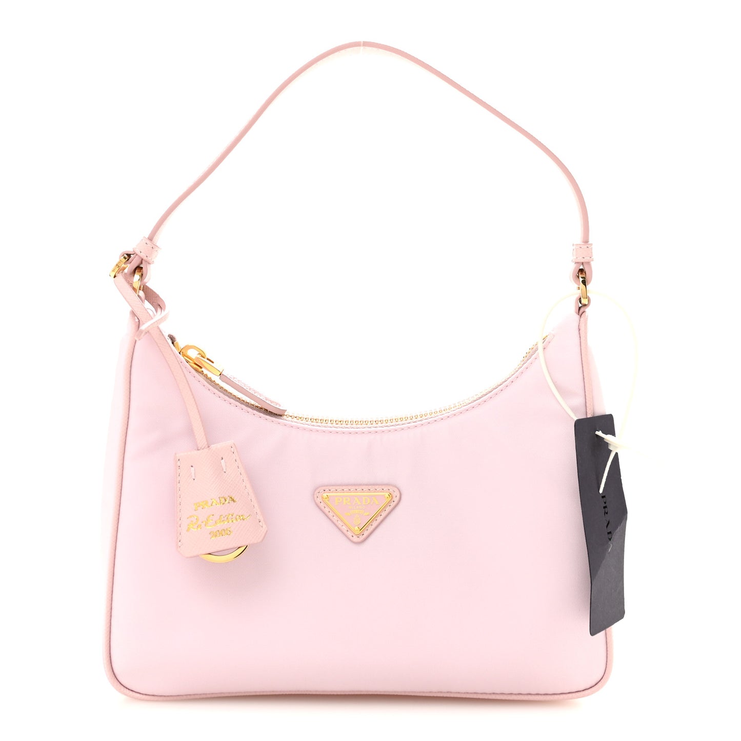 Re-Nylon Saffiano Mini Re-Edition 2005 Bag Alabastro
