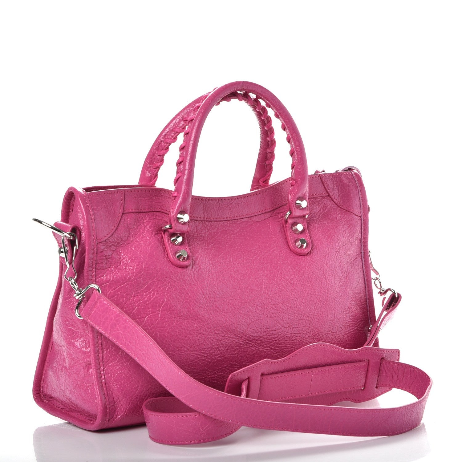 Balenciaga Agneau Classic Silver Hardware S City Rose Flamingo 4 of 12