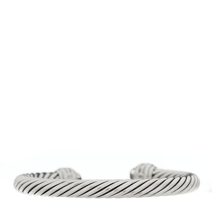 David Yurman Sterling Silver Diamond Prasiolite 7mm Cable Classics Bracelet 2 of 3