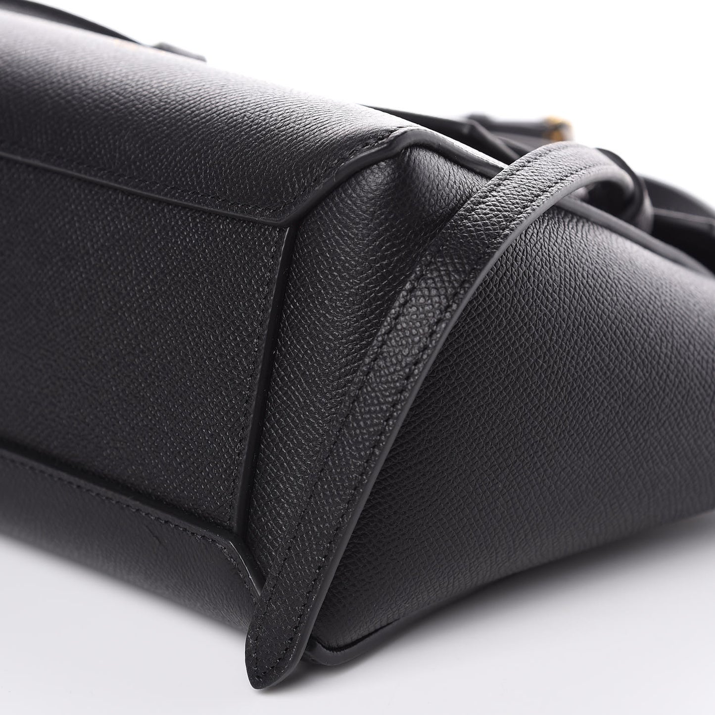 Grained Calfskin Nano Belt Bag Black