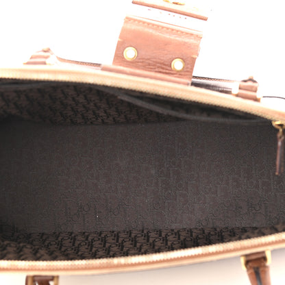 Christian Dior Canvas Calfskin Street Chic Top Handle Bag Beige 5 of 15