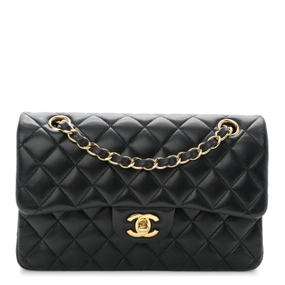 Chanel Lambskin Quilted Small Double Flap Black 1 of 11