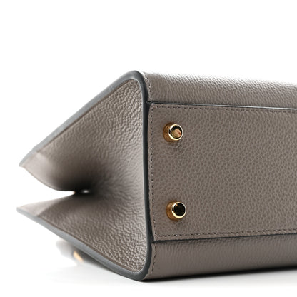 Versace Grainy Calfskin Virtus Top Handle Tote Grey 9 of 11