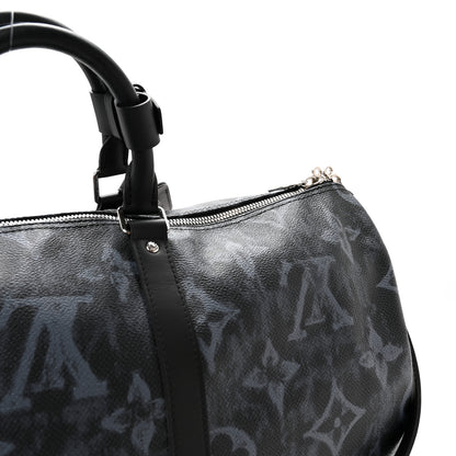 Louis Vuitton Monogram Pastel Keepall Bandouliere 50 Black 11 of 14