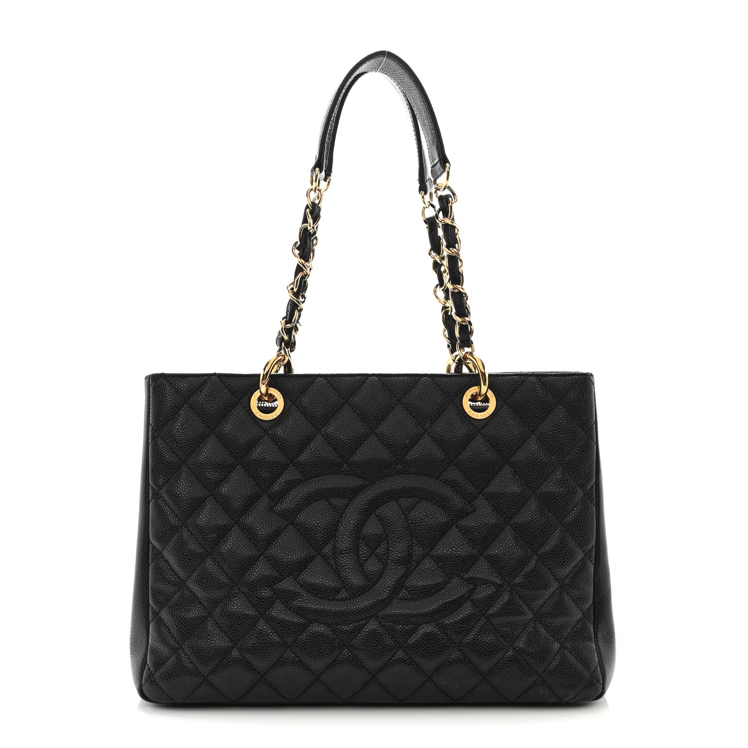 Chanel Caviar Quilted Grand Shopping Tote GST Black 1 of 14