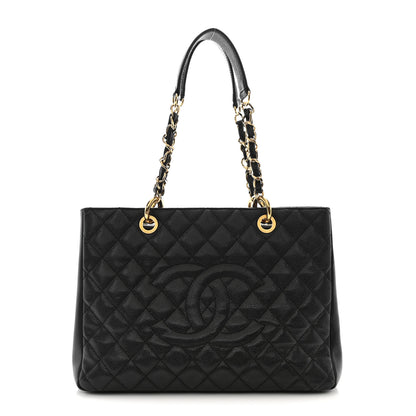 Chanel Caviar Quilted Grand Shopping Tote GST Black 1 of 14