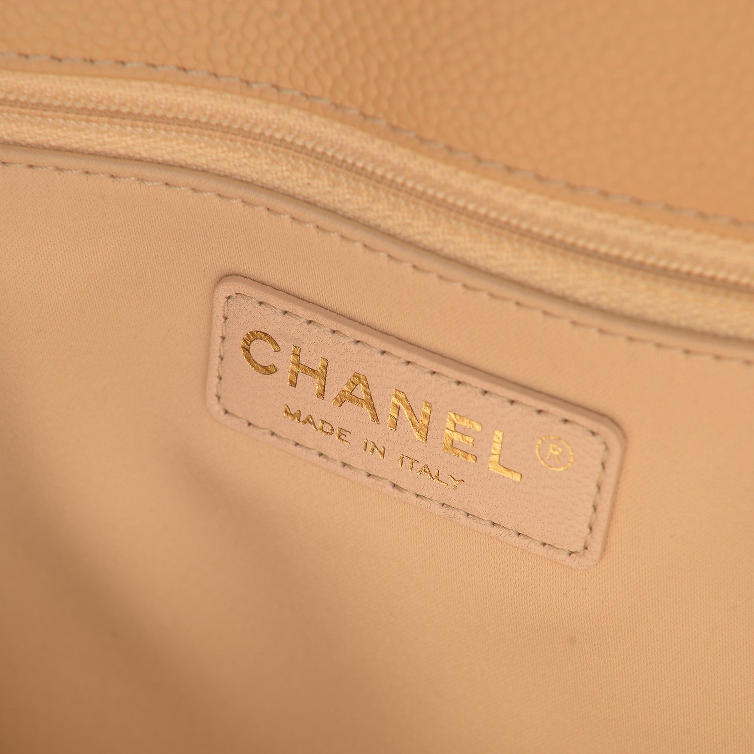 Chanel Caviar Quilted Grand Shopping Tote GST Beige Clair 6 of 7