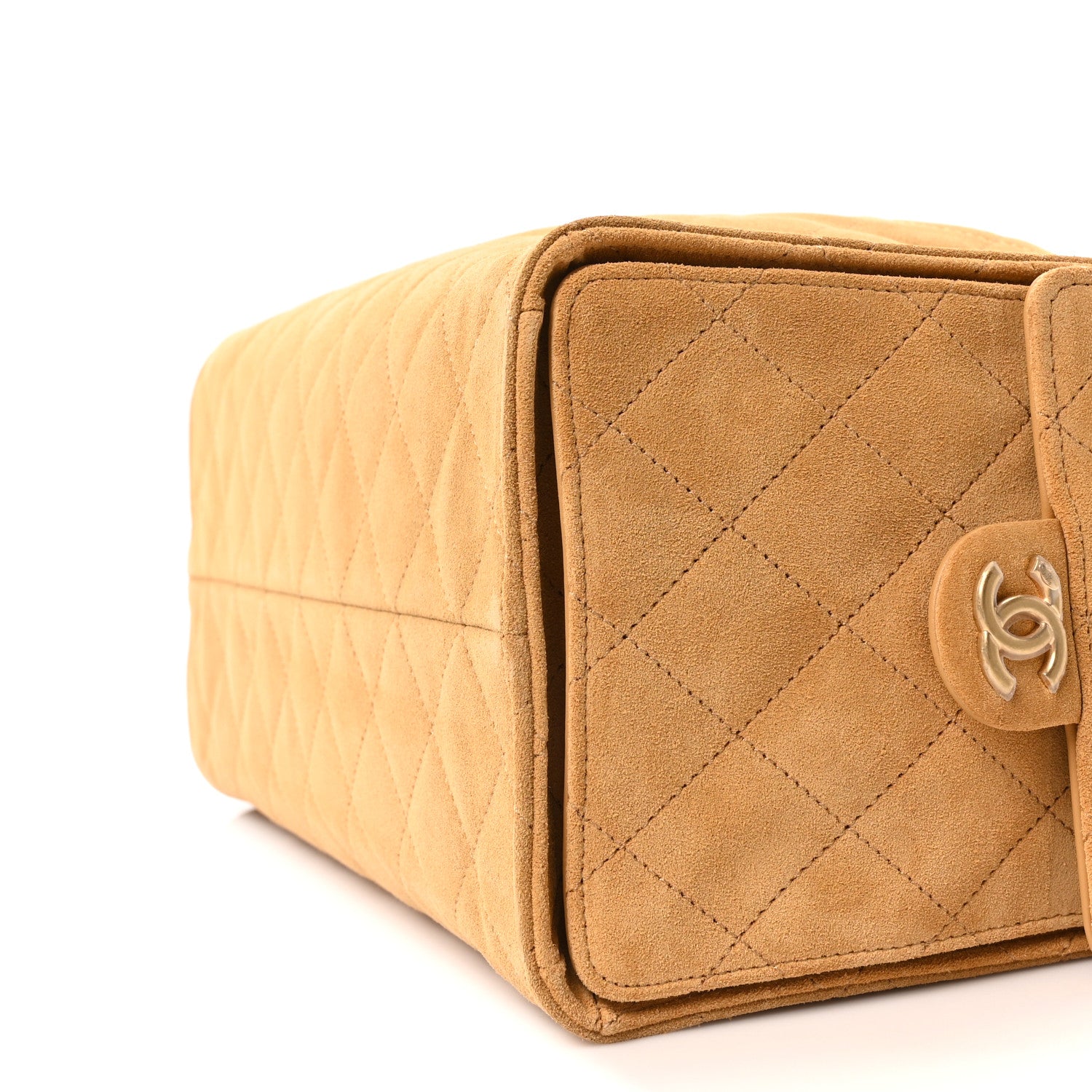 Chanel Suede Quilted Medium Chanel 25 Handbag Beige 20 of 23