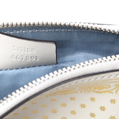 Gucci X SEGA Calfskin GUCCY Stars Mini Dome Shoulder Bag Mystic White Gold 6 of 12