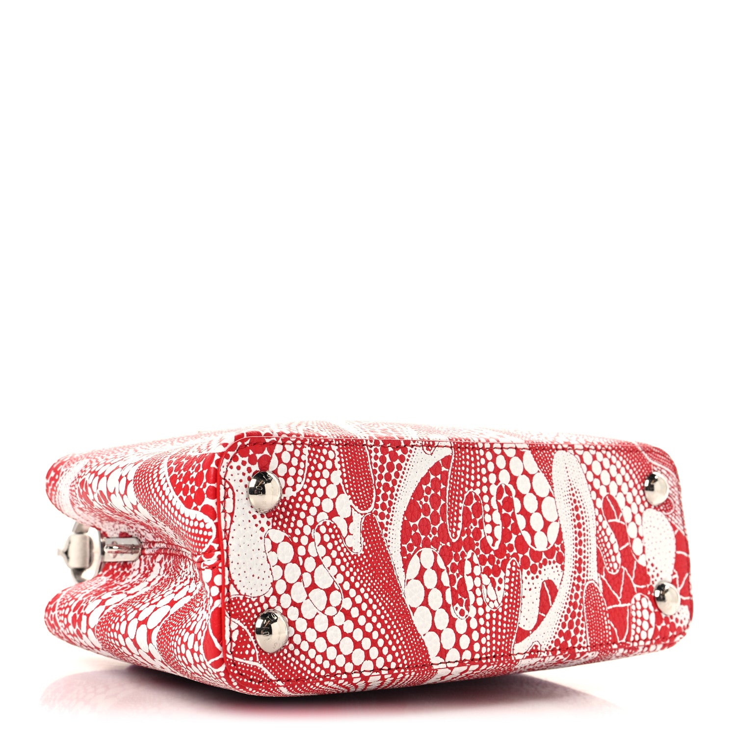 Louis Vuitton LV X YK Taurillon Psychedelic Flower Capucines BB Rouge 4 of 9