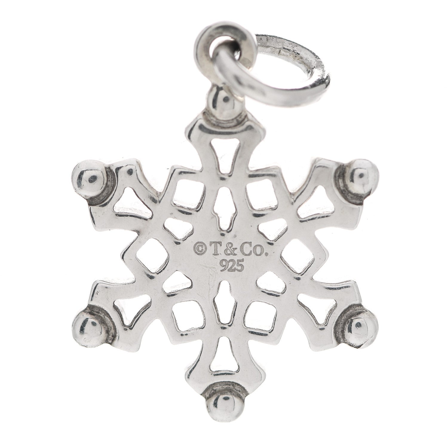 Tiffany Sterling Silver Snowflake Charm 3 of 3