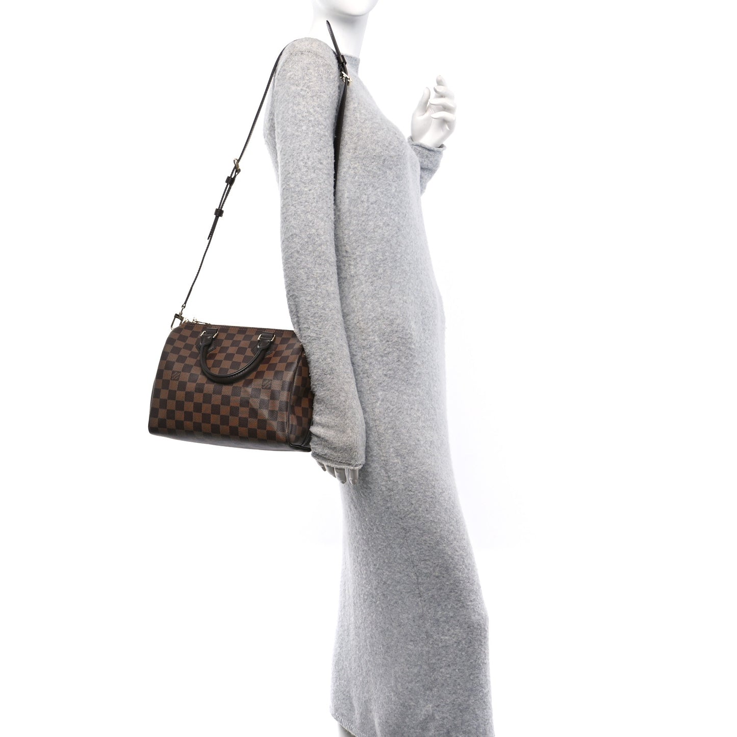 Damier Ebene Speedy Bandouliere 25