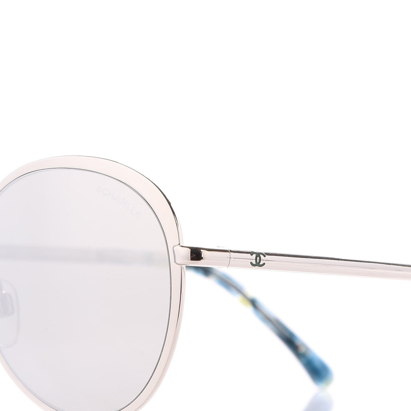 Round Spring Sunglasses 4206 Silver