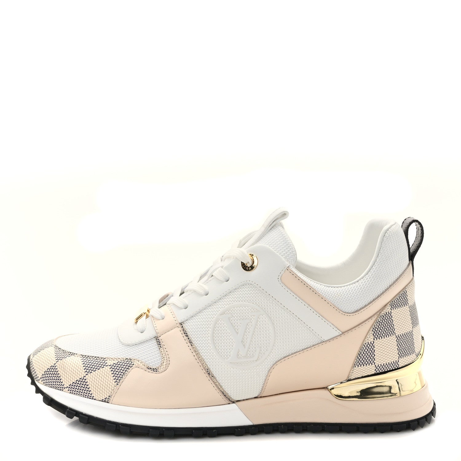 Louis Vuitton Calfskin Damier Azur Run Away Sneakers 39.5 White 1 of 8