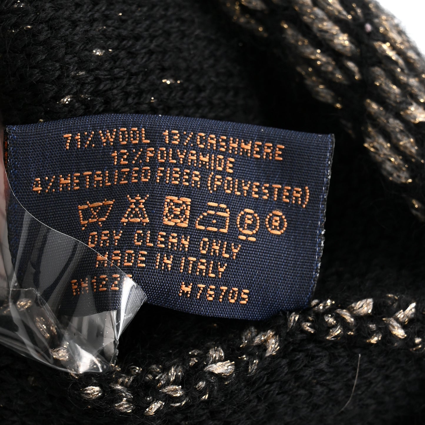 Wool Cashmere Warm Me Up Bonnet Beanie Hat Black
