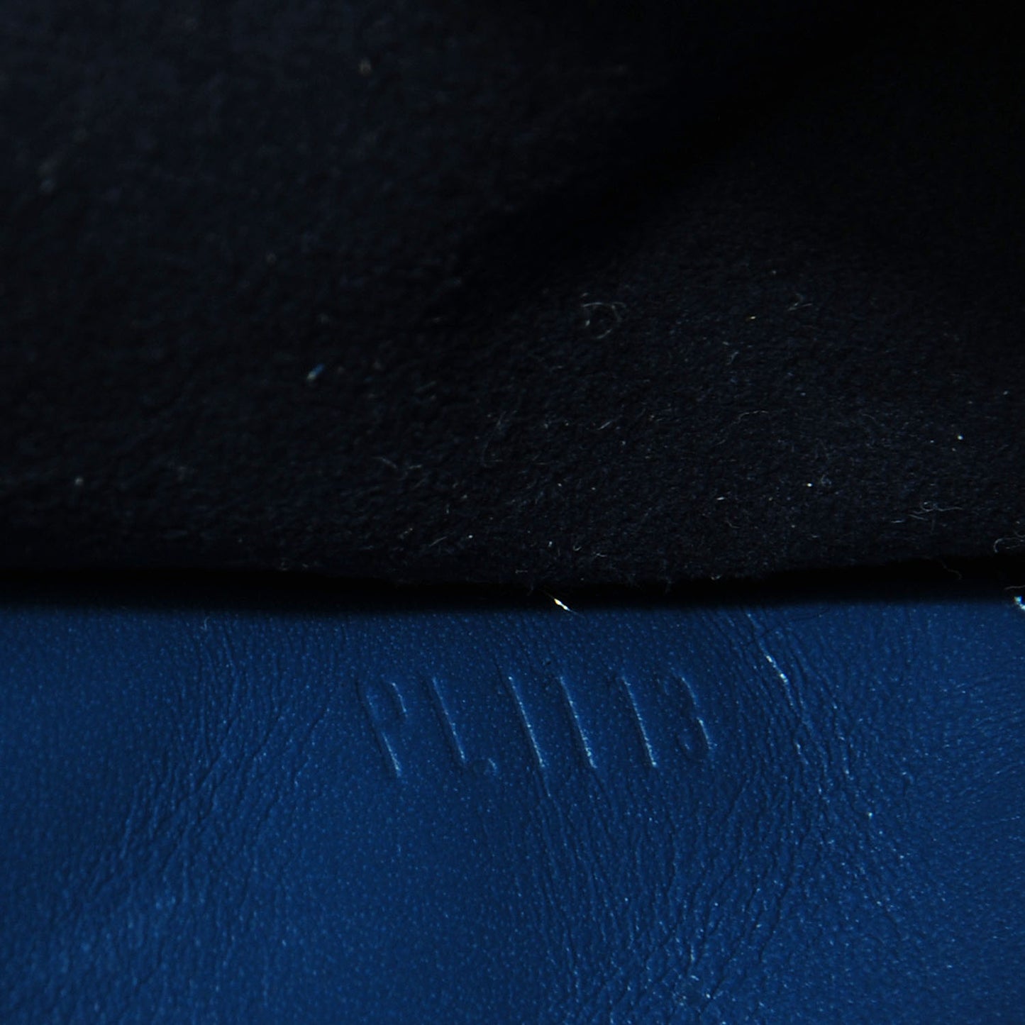 Calfskin Louise Clutch Blue