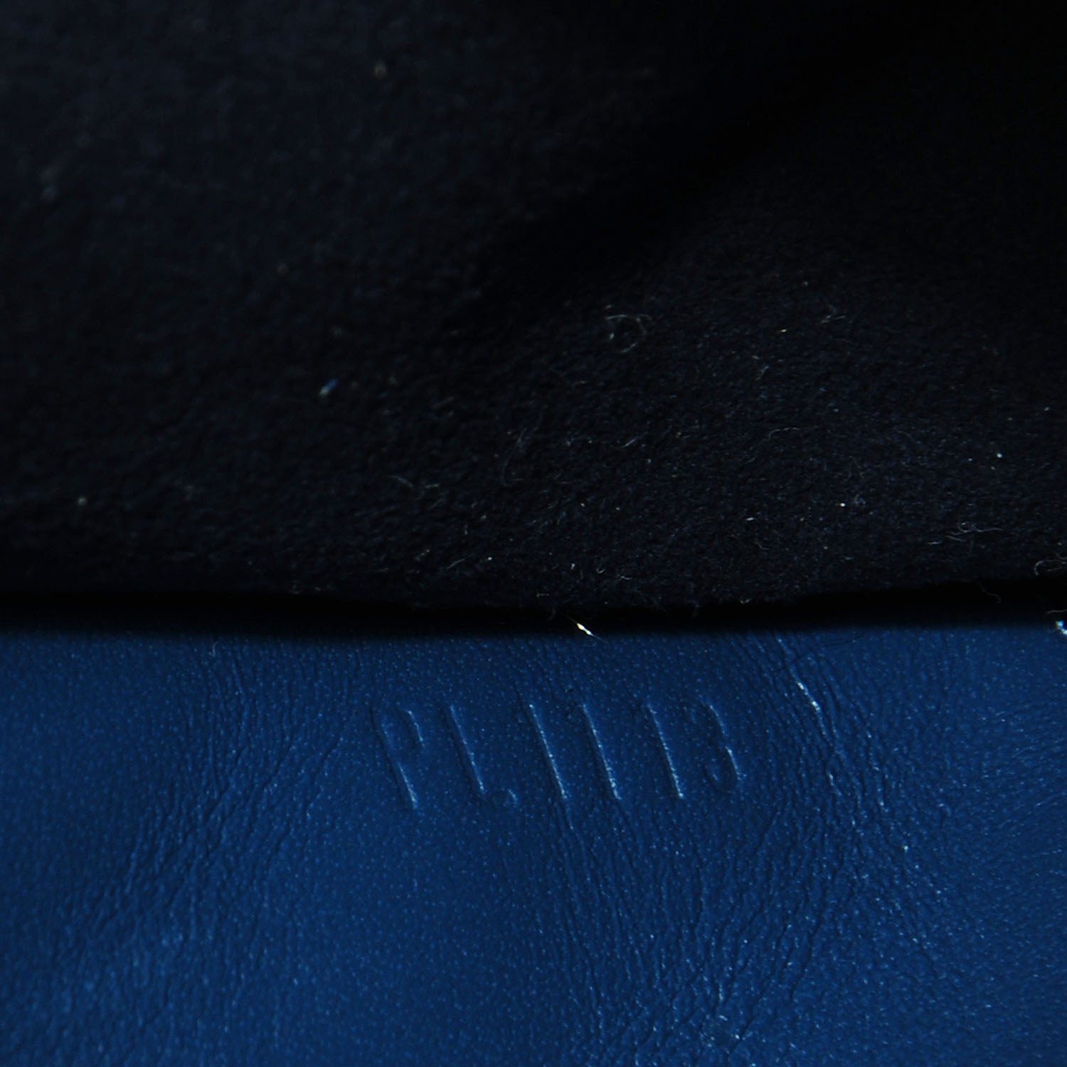 Louis Vuitton Calfskin Louise Clutch Blue 8 of 8