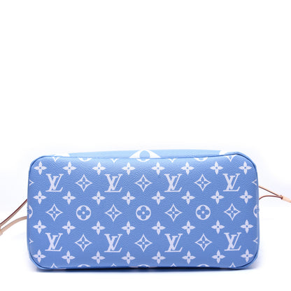 Louis Vuitton Monogram Giant By The Pool Neverfull MM Blue 9 of 9