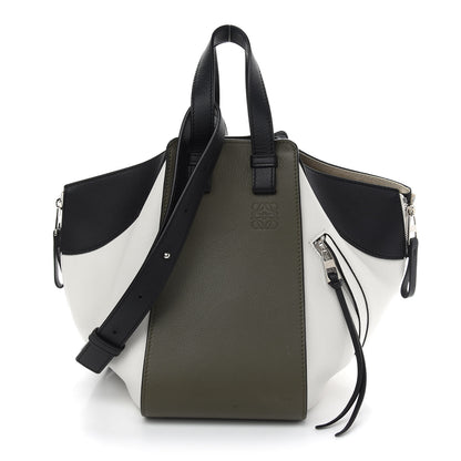 Loewe Calfskin Medium Hammock Shoulder Bag Khaki Green Soft White 1 of 9
