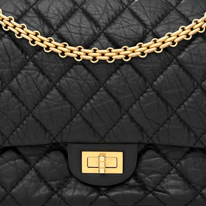 Chanel Aged Calfskin Quilted 2.55 Reissue 226 Flap Black 8 of 10