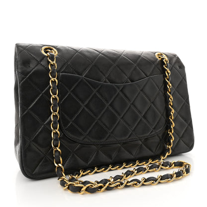 Chanel Lambskin Quilted Medium Double Flap Black 3 of 14