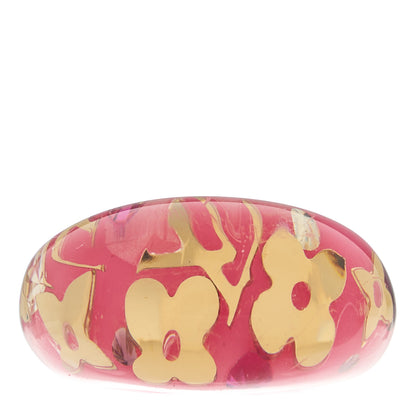 Louis Vuitton Resin Swarovski Crystal Inclusion Ring 53/6.5 Pomme D'Amour 1 of 3